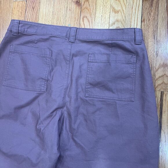Old Navy High-Rise Canvas Barrel Ankle Pants Sz. 18 Warm Taupe Plus Relaxed Fit - Picture 11 of 11